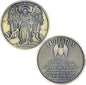 The Archangel Michael Challenge Coin Religious Coin Christian Collectible Psalm 91:10-11 (Single Coin)
