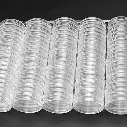 400 pcs x 21mm Coin Capsules Holder Protect Coins Storage Organizer for Coin Collection Supplies - Coin Holders Display Cases for Collectors