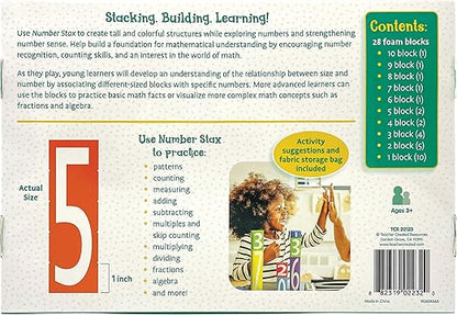 Teacher Created Resources Number STAX - Stacking Foam Number Blocks (TCR20123)