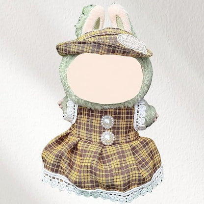 4 Pack—17cm Doll Clothes,Premium Doll Outfit with Accessories,Doll Princess Skirt,Cute Clothes Outfit for 17cm Dolls,End Dolls Fashion Clothing Set(No Dolls and Shoes) (Set W)