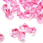 TeeLiy 150 PCS Acrylic Pink Crushed Ice Rock Crystals Treasure Gem Plastic Fake Ice for Vase Fillers Decoration, Table Scatters, Event, Wedding, Arts & Crafts, Home Birthday Decoration