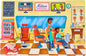 Upbounders® 48 Piece Jumbo Floor Puzzle for Kids | Barbershop Beginner Puzzle | Pretend Play & Learning Toy for Boys Girls Ages 4 5 6 | Black Brown Boy at The Barber (Multicultural)