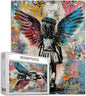 Tucocoo 1000 Piece Jigsaw Puzzles for Adults Banksy Angel Wings Painting Jigsaw Puzzle Little Girl 1000 Pieces Puzzles for Challenging Family Activity Game Street Pop Art DIY Puzzle Wall Decor Gifts