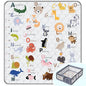 Baby Play Mat，Thick Soft 71" X 59" Playpen mat, Non-Slip and Machine Washable Baby Play Mats for Floor，Crawling Mat for Babies, Toddlers & Infants to Play and Learn (Animal Alphabet-A)