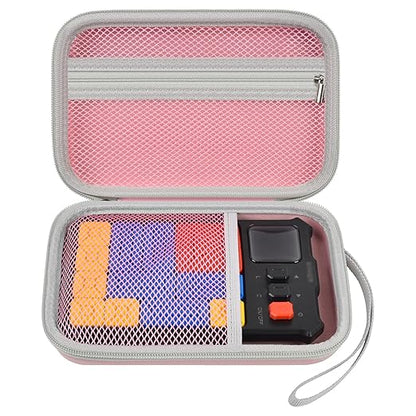 casmilee Case Compatible with Giiker Super Slide Brain Games, Brain Teaser Puzzles Organizer Storage Bag, Flow Slider Puzzle Game Holder (Pink)