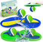 Jalunth Ball Catch Set Game Toss Paddle - Beach Toys Back Yard Outdoor Games Pool Backyard Target Throw Sticky Set Age 3 4 5 6 7 8 9 10 11 12 Years Old Boys Girls Kids Easter Gifts Green Blue 2 Pack