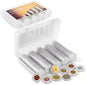 100 Pieces 30mm Coin Capsules and 5 Sizes (17/20/25/27/30mm) Protect Gasket Coin Holder Case with Plastic Storage Organizer Box for Coin Collection Supplies