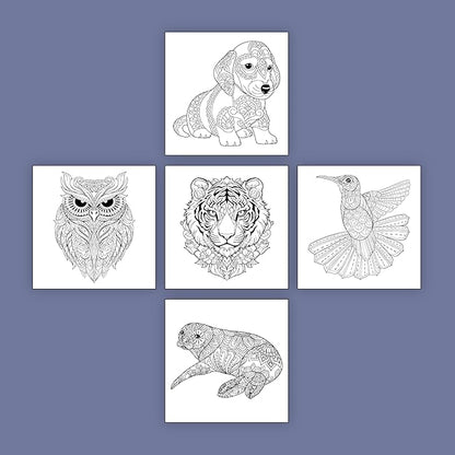 ArtPops Coloring Boxes – Pop-Up Pre-Printed Coloring Box Set – DIY Wall Art Kit for Teens & Adults – Eco-Friendly, Easy to Hang, No Frame Needed – 5-Pack, Enchanted Mandalas