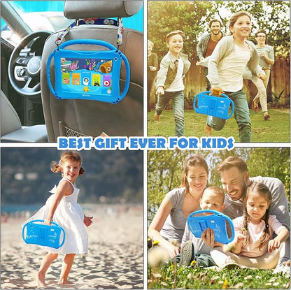 Kids Tablet 7 inch Tablet for Kids 3-7 Toddler Tablets WiFi Android 32GB Kids Tablets Parental Control Kids Learning Tab YouTube Netflix Kid-Proof Case
