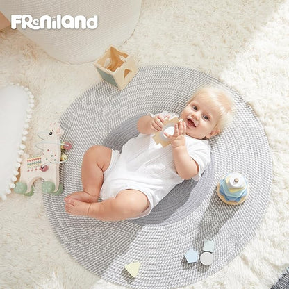 Freniland Montessori Toys for 1 Year Old，3-in-1 Wooden Baby Toys，Wooden Stacking Toy，Toddler Shape Sorting Cube, Llama Ring Toy,Newborn Baby Gift Sets for Boys and Girls
