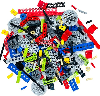 202 Pcs Building Blocks Parts Gear Chain Wheels Connectors Axle, Liftarm, Pins Accessories Brick Sets Toys Tight Fit with Major Brands…