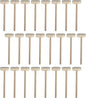 24 Pieces Mini Wooden Hammers Natural Wood Mallets Gavel Toy for Kids