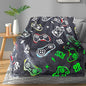 Gaming Blanket for Boys, Glow in The Dark Gamer Blankets for Teen Boys, Gaming Gifts for Men, Cool Gamer Gifts, Birthday 40"x 60"