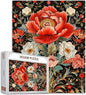 Sacred Peony Jigsaw Puzzles for Adults 1000 Pieces,Colorful Peonies Jigsaw Puzzle Colorful DIY Riches and Honor Puzzles for Home Decoration, Family Puzzle Perfect for Game Nights 27" x 20"