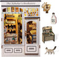 CUTEBEE Book Nook Kit - DIY Miniature House Dollhouse Kit for Adults and Teens, Booknook Tiny House Bookshelf Decor 3D Wooden Puzzle, Gifts for Family, Friends (The Scholar's Bookstore)