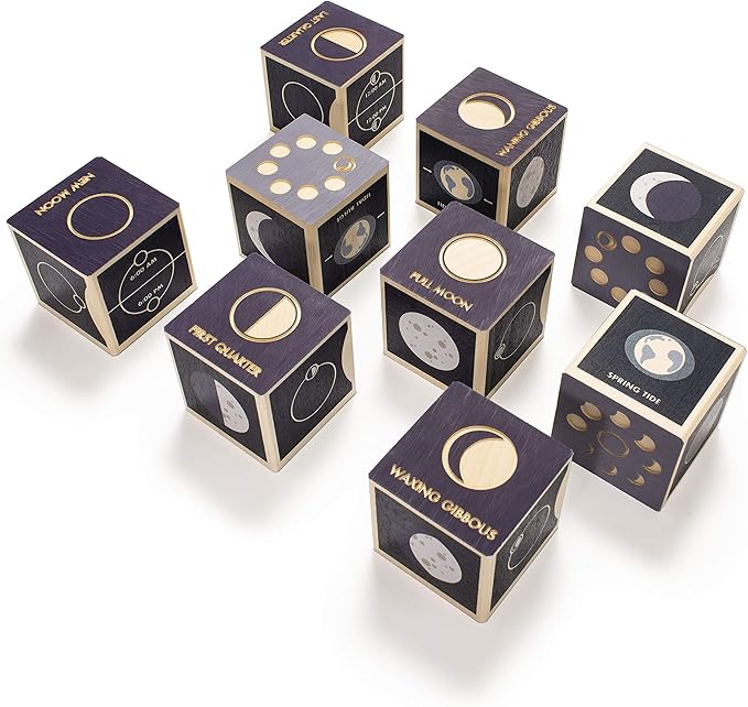 Uncle Goose Moon Phase Blocks - Made in The USA