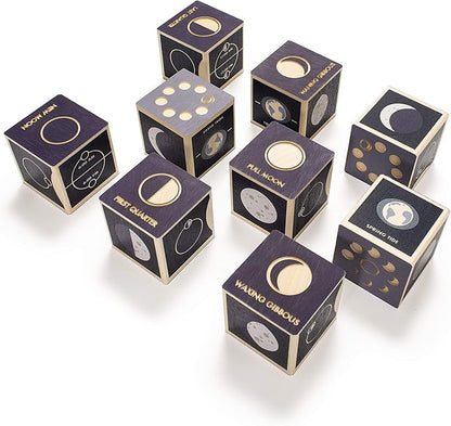 Uncle Goose Moon Phase Blocks - Made in The USA
