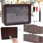 Cash Vault Wooden Savings Box 10000 5000 15000 3000 2000 1000 500 Cash Box with 2 Blank Savings Tracker, Official Save Box（Creativity 2.0）