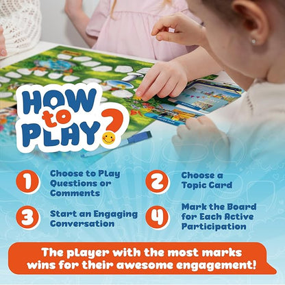 Chatter Pop Social Skills Game to Think About Others, Speech Therapy Materials, Therapy Games, Educational, Social Emotional Learning Activities, Conversation Starter Cards