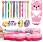 Bracelet Making Kit for Girls - Arts and Crafts for Kids Ages 8-12 - Friendship Bracelet String Maker Set Toys - Best Christmas Birthday Gifts - Charming Animal Shaped Weaving Loom (Large)