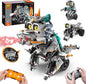 STEM Building Toys for Kids 6-14, Remote & APP Controlled 3in1 STEM Dinosaur Motorcycle Robot Building Kit for Kid with Music Spray, 646 Pcs Building Blocks Set Birthday Xmas Gift Ideas for Boys Girls