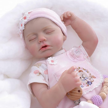 Reborn Baby Dolls – 20 Inch Real Baby Dolls That Look Real, Full Body Vinyl Girl Doll, Lifelike Newborn with Accessories, Comfort Gift for Girls Ages 3+, Pretend Play & Collectors