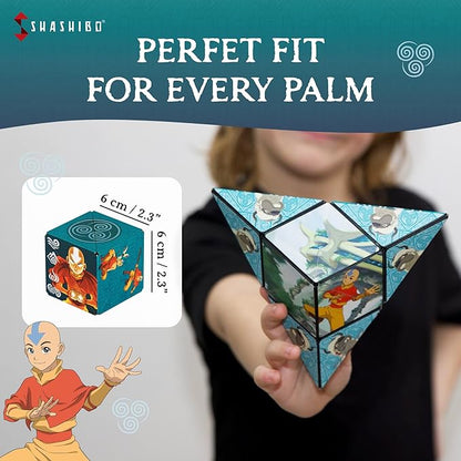 SHASHIBO Avatar The Last Airbender Shape Shifting Box - STEM Magnetic Fidget Cube That Transforms Into Over 70 Shapes, Download Fun in Motion Toys Mobile App (Air)