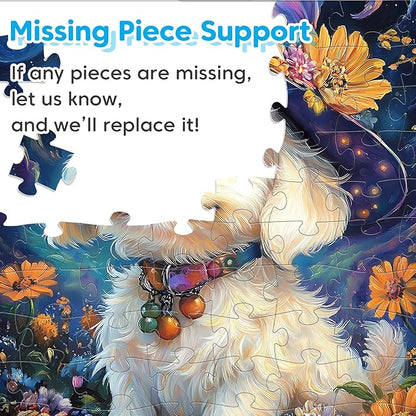 4-Pack 100 Piece Puzzles for Kids Ages 4-6 6-8 8-10, Adorable Puppy Parrot Springbok Fox Jigsaw Puzzles, Set for Kids Adults Seniors, Fun and Educational Toys for Family