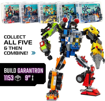 JITTERYGIT Mech Building Robot Glow in The Dark Action Figure Toy Set, Cool Space Super Hero Christmas Birthday Gift, Best Xmas Holiday Present Bricks for Boys, Girls, Teen 6 7 8 9 10 Year Old