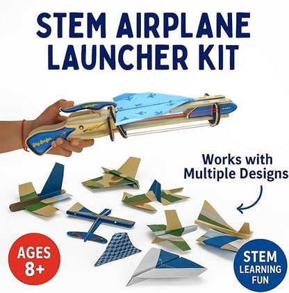 PATHFINDERS STEM Kit – Paper Airplane Launcher | Science Kits for Kids | stem Toys Physics Toys | Kids Engineering kit | Learning Resource