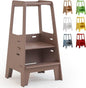 AVDAR Toddler Standing Tower Wooden Toddler Stool for Kitchen Adjustable, Winner 2023 of Contemporary Good Design, Montessori Kitchen Tools