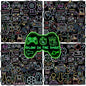 52 Pcs Glow in The Dark Neon Game Stickers for Kids, Water Bottle Stickers for Kids Vinyl Waterproof Gaming Laptop Decals for Teens Girls Boys