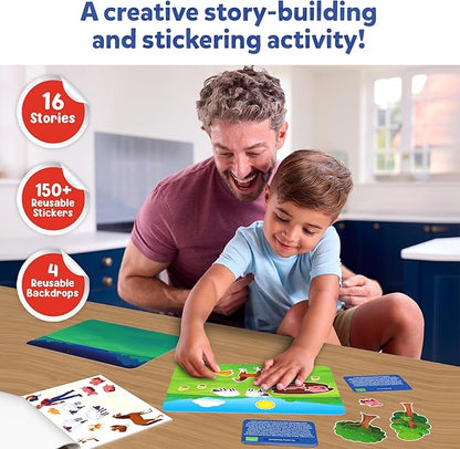 Skillmatics Activity Kit - Creative Storytelling & Skill Building with 150+ Reusable Stickers, Educational, Mess-Free Fun, Preschool & Kindergarten Toy, Gifts for Kids Ages 3, 4, 5, 6, 7