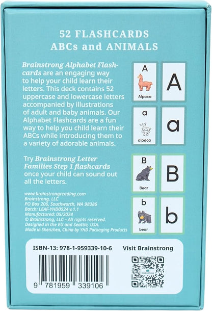 ABC Flashcards & 750 Phonics Words | Ages 4-7 | Preschool Kindergarten Reading Kit | 200 Premium Brainstrong Flash Cards