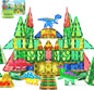 Dinosaur Toys Magnetic Tiles Jurassic Scenes Dinosaur World, Magnetic Blocks STEM Sensory Toddler Kids Games, Creative Toys Gifts for 3+ Years Old Boys Girls for Kids 3-5 5-7