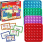 THE FIDGET GAME Shoresh Pop! - Word Pop in Hebrew Learning, Educational Phonemic Awareness Toys for Grades 1 to 5, Interactive Fun with 50 Shorashim (Root Words) - 3 Decks of Cards Included