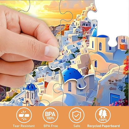 6 Packs 24 Piece Puzzle for Seniors, Alzheimer's & Dementia Activities, Easy Puzzle Alzheimer's Game, 6 Storage Bags