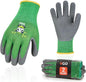 Vgo... 2-Pairs Age 7-9 Kids Garden Gloves, Bamboo Fibre Toddler Gardening Gloves, Children Yard Safety Work Gloves,Rubber(Size XS, Green, KID-RB6026)