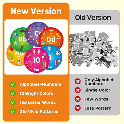SYNARRY Number and Alphabet Puzzles for Kids Ages 4-6, Alphabet Learning Toys for Kids Ages 3-5, ABC Puzzles Preschool Learning Activities Educational Toys Gifts for 3 4 5 6 7 8 Year Old Boys Girls