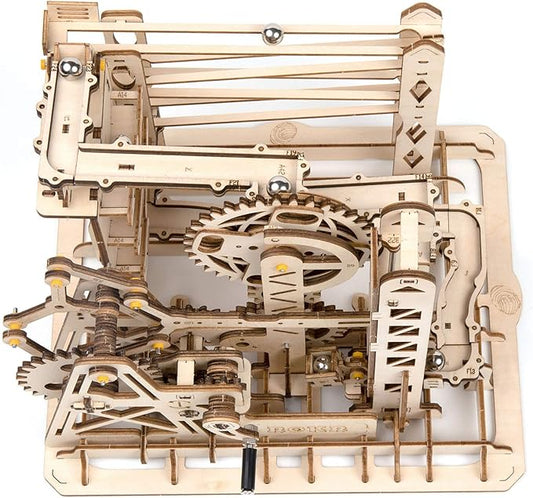 ROKR Marble Run 3D Wooden Puzzles Model Building Kits for Adults - Educational Project Brain Teaser, DIY Crafts for Adults & Kids (Ladder)