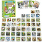 gisgfim 50 Pairs Memory Matching Game Animal Babies Concentration Memory Card Educational Game for Kids Adults A Fun & Fast Baby Animals Game Toddlers Preschool Family Board Gift Matching Games