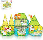 PicassoTiles Magnetic Tile Farm Animal Building Playset with 8 Character Figures STEM Construction Toy for Kids Age 3 Plus Educational Pretend Play Learning Blocks Farmyard Creative Activity Kit PTQ17