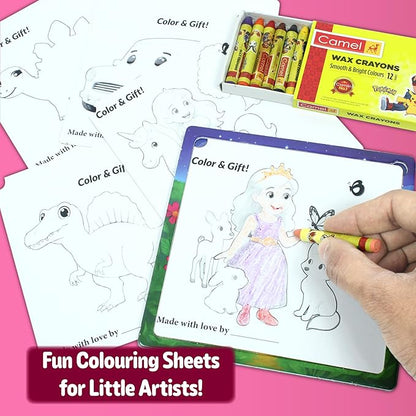 Butterfly EduFields 4-in-1 Princess ‍ & Unicorn Jigsaw Puzzles for Girls | 38 Pcs Puzzle Toy for Kids Age 3 4 5 6 7 Years | Preschool Learning with Coloring Sheets | Birthday Gift for Girls