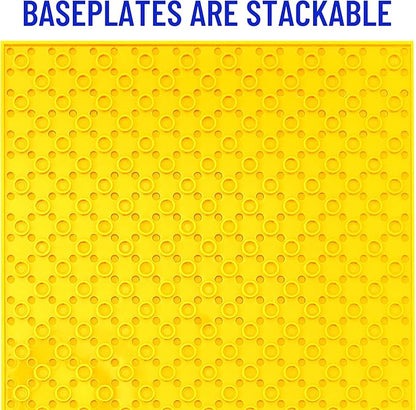 Strictly Briks Building Base Plates - 10x10 in, Stackable Building Plates with 32 x 32 Studs, Mats, Bases, Boards, Sheets 100% Compatible with All Major Brands, Vibrant Colors