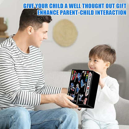 Stem Building Toys for Boys Age 8-12,Police Toys 6 Mini Metal Model Set for Kids,Erector Set for Boys Age 8-12,Assembly Science Kit Educational Gifts For Kids 8 9 10 11 12-16 Years Old（279 Pieces）