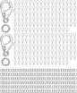 OHINGLT 700 Pieces Lobster Claw Clasps and Open Jump Rings Set, Silver Plated Bracelet Necklace Clasp for Jewelry Making