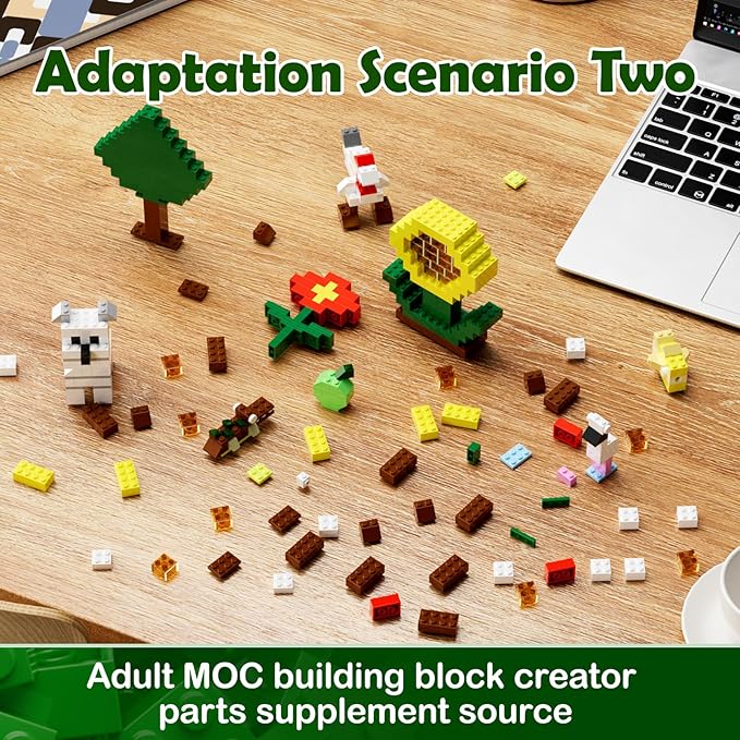 360 Piece White Classic Building Blocks Bulk, 7 Sizes Building Bricks Assortment Pack, Compatible with Lego Parts and Pieces (Red)