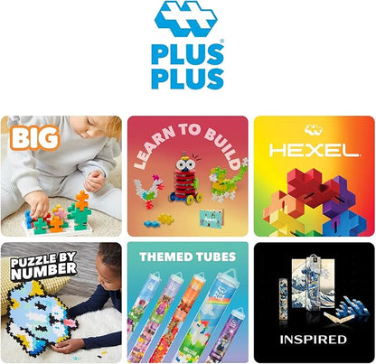 Plus Plus - Easter Egg - 70 Piece Tube, Construction Building Stem / Steam Toy, Interlocking Mini Puzzle Blocks for Kids