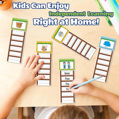 Sight Words Flash Cards Kindergarten, 30 Word Ladders Flip Books, Phonics Games Flash Cards, Reading and Spelling Games, Preschool Learning Activities, Kindergarten Classroom Must Haves