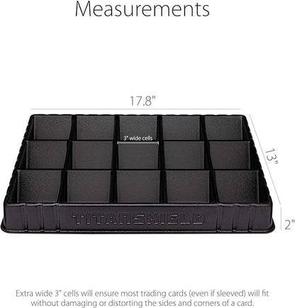 TitanShield (2 Pack Card Sorting & Dealer Tray, Black